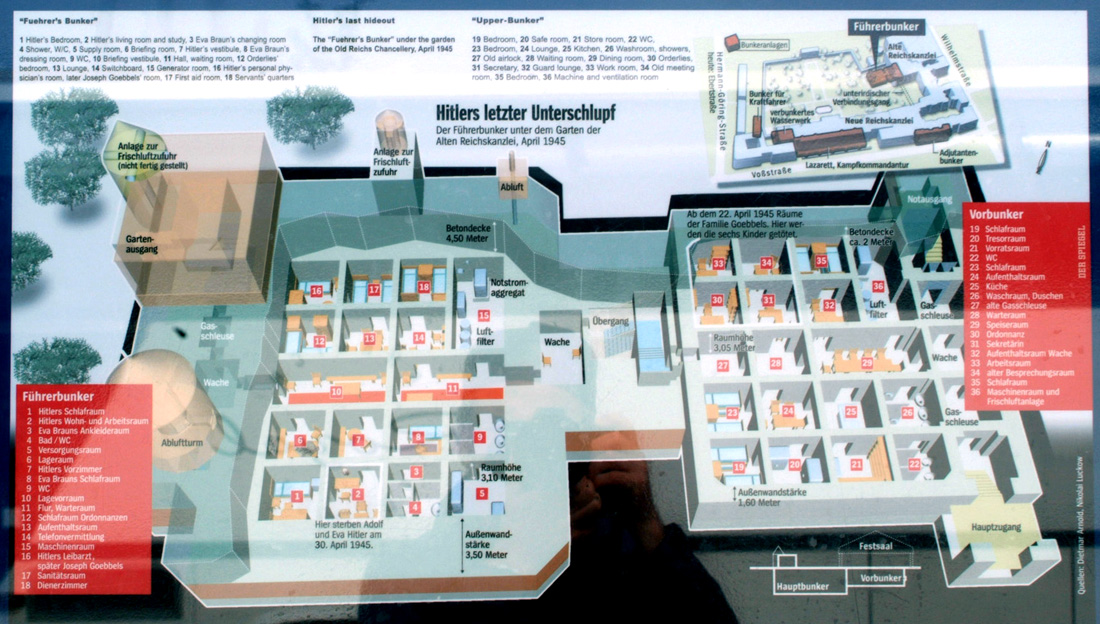 Hitlers Bunker Layout